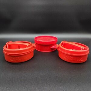 StufZ and Stuff a Burger Press Red Lot of 3 Stuffed Patty Maker BBQ Kitchen Tool